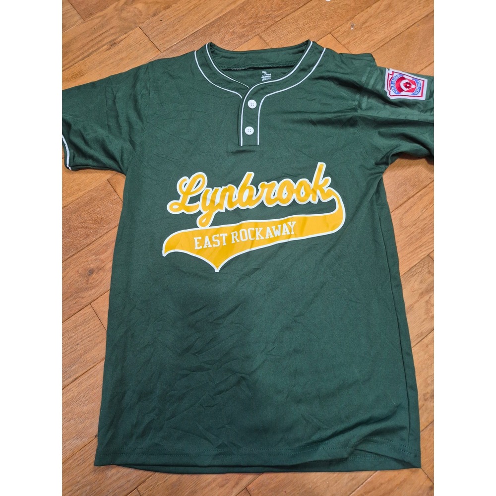 Pro Mark by Martin Lynbrook East Rockaway Baseball Jersey Green Adult Small #9